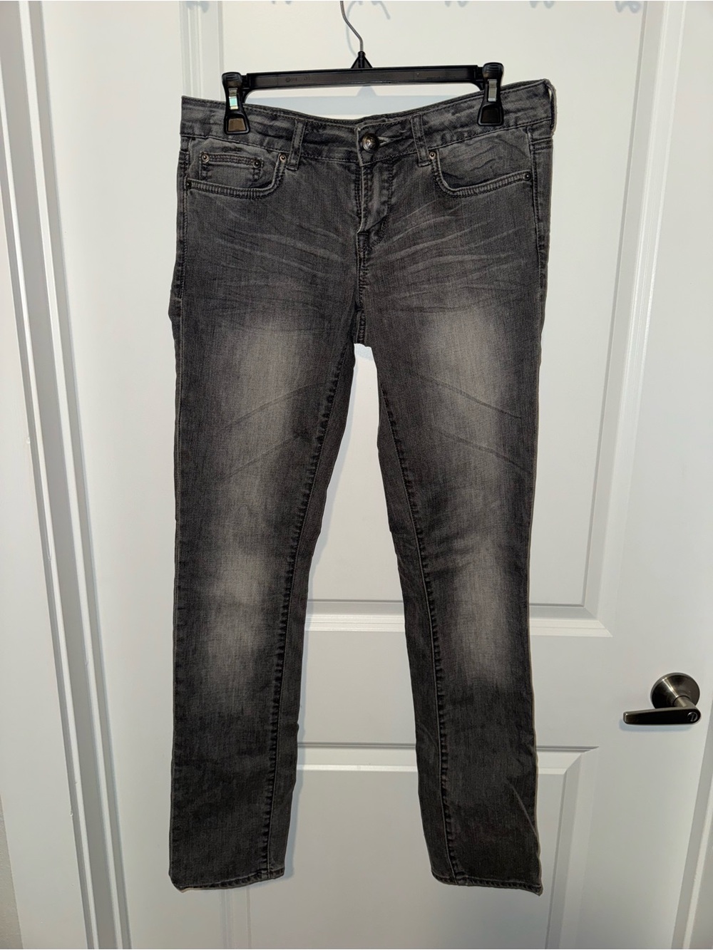 Buffalo David Bitton Cigarette Stretch Jeans in Gray